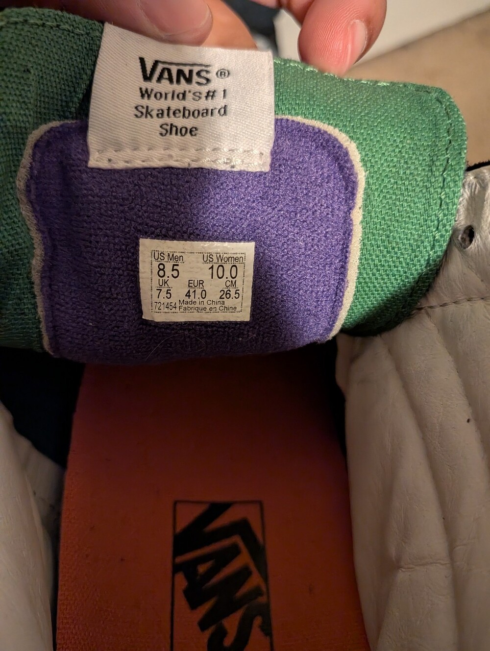 Like New men's Size 8.5 Vans Vault Sk8-Hi VLT LX "Love Pack" - Picture 7 of 7